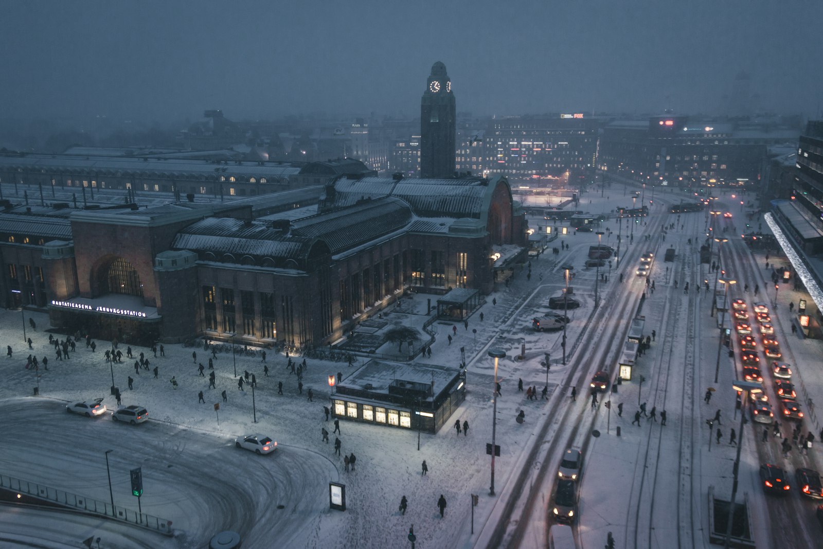 Helsingin keskusta ilmakuvasta – digimarkkinointitoimistojen keskus Suomessa
